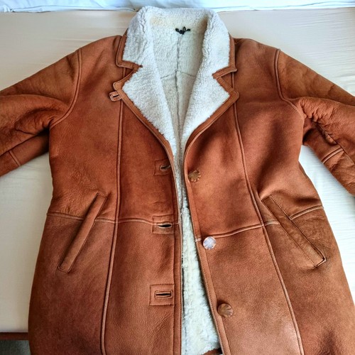 Damen lammfellmantel cognac - damen,