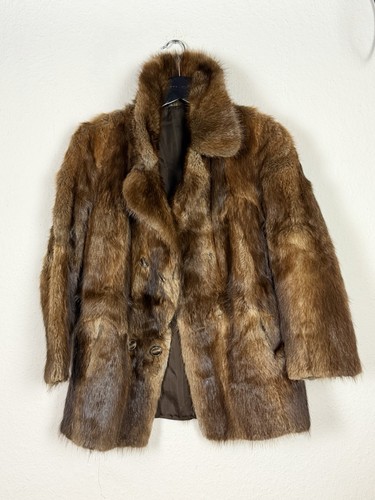 Vintage pelzjacke damen braun - pelzjacke,