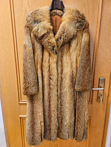 Damen pelzmantel rot fuchs - pelzmantel,