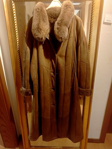 Christ damen leder mantel mit - ,