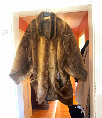 Damen pelzmantel braun - damen,