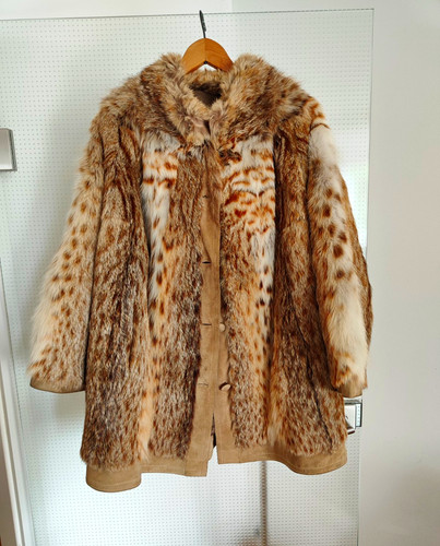 Luchs pelzmantel damen xl - pelzmantel,