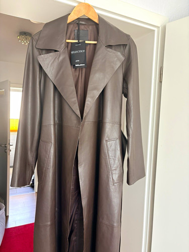 Mango damen ledermantel - damen,
