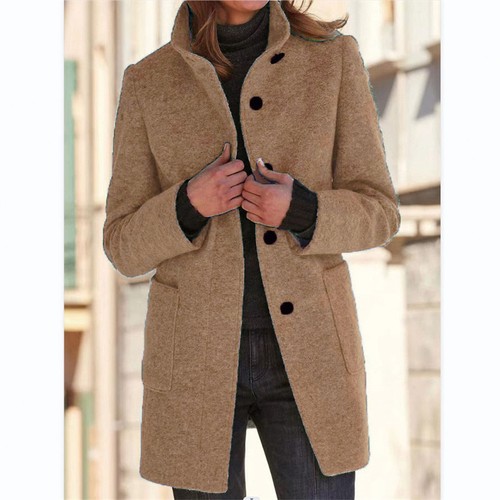 Damen wollmantel winterjacke - damen,