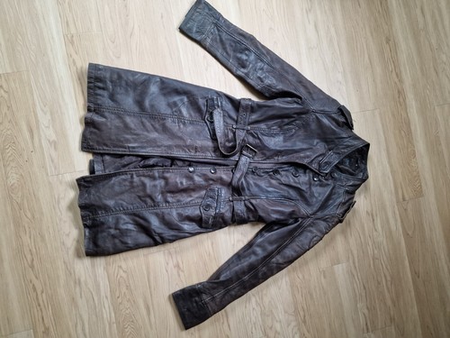 Gipsy leder kurzmantel - gipsy, braun