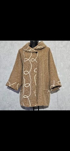 Damen flauschmantel oversize - flauschmantel,