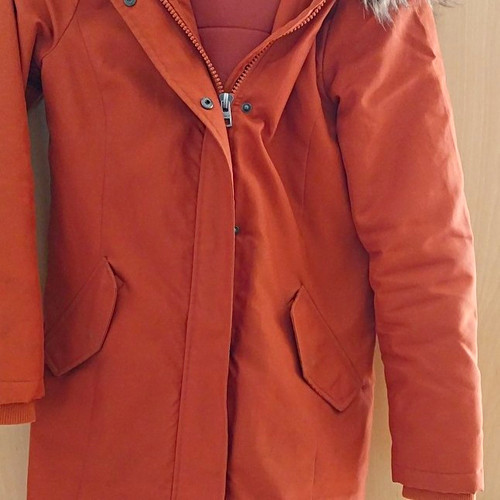 Only damen mantel orange s - mantel, gr.