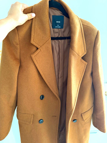 Mng damen wollmantel braun - damen,