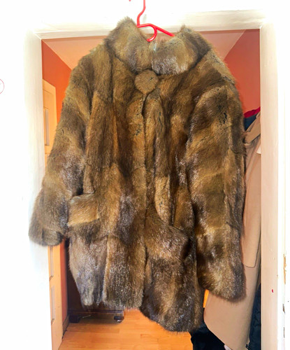 Damen pelzmantel braun - pelzmantel,