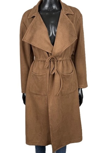 Damen mantel lang braun - lang,