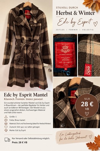 Edc esprit damen - damen, mantel