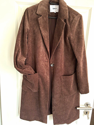 Only damen cordmantel braun - cordmantel,